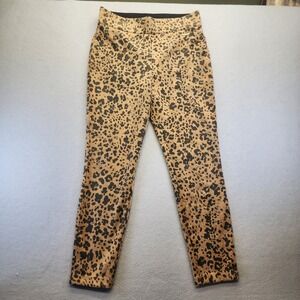 Marc New York Performance Leopard Print Leggings High Waist Animal Print Brown M